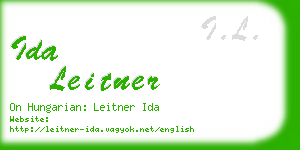 ida leitner business card